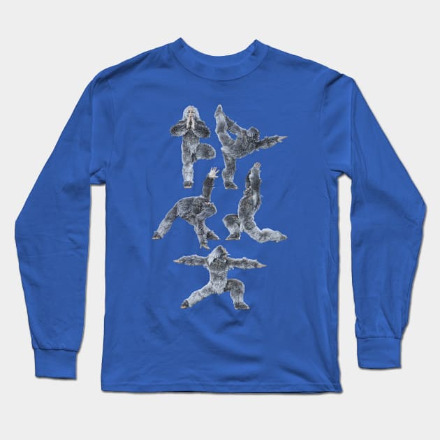 Yeti Yoga Long Sleeve T-Shirt by vonHobo